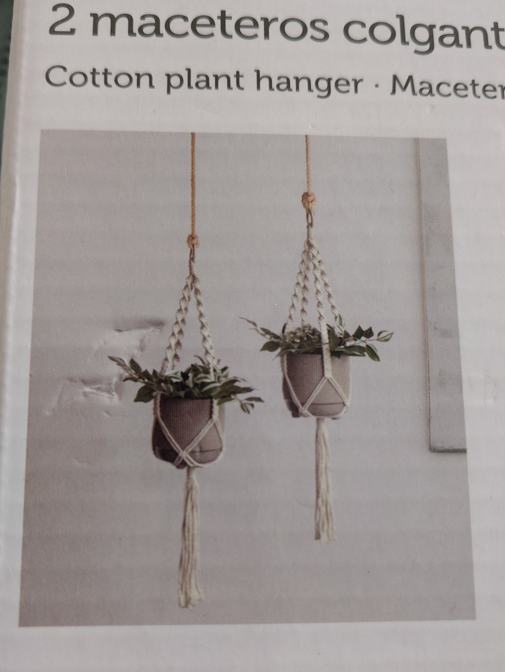 Belavi Macrame Plant Holder Set Of Two